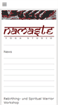 Mobile Screenshot of namaste-yoga.de